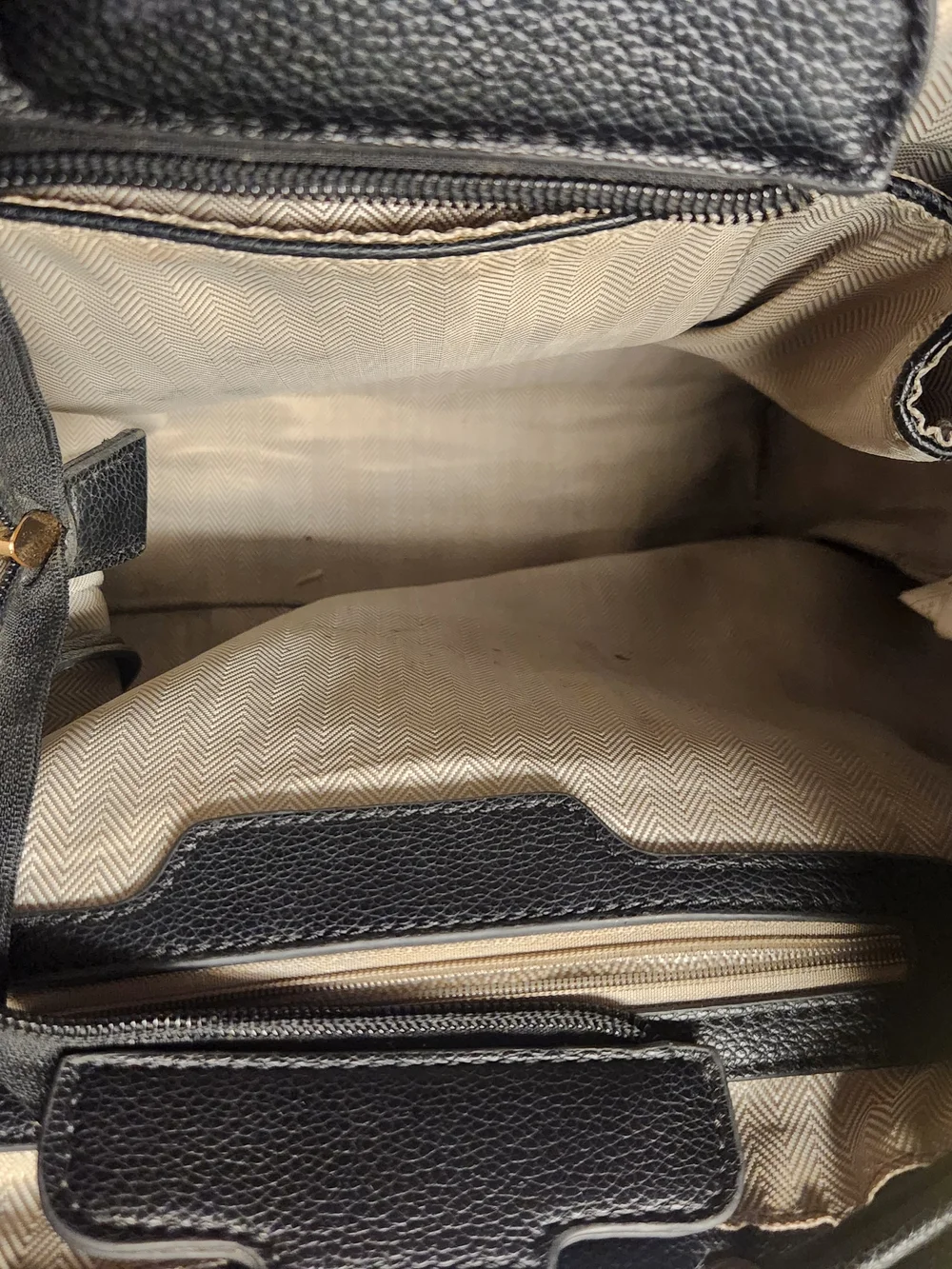 Black Women's Leather Backpack Purse